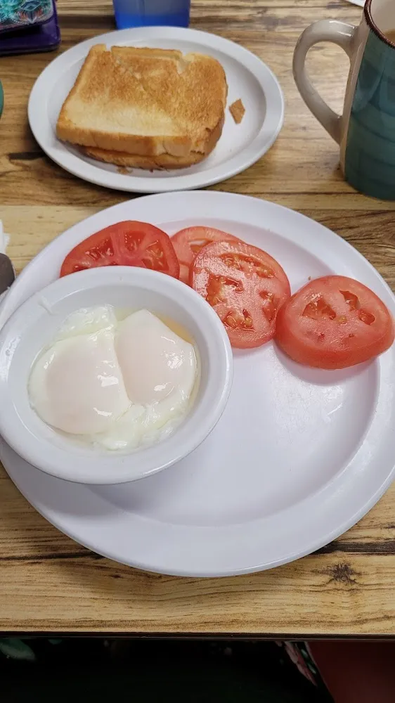 Poached Eggs and Tomatoes